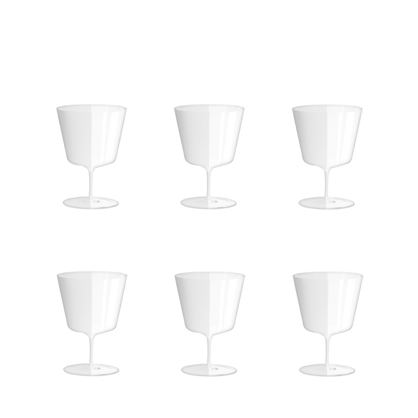 Lilac Faceted Stackable Drinking Glasses Set of 4